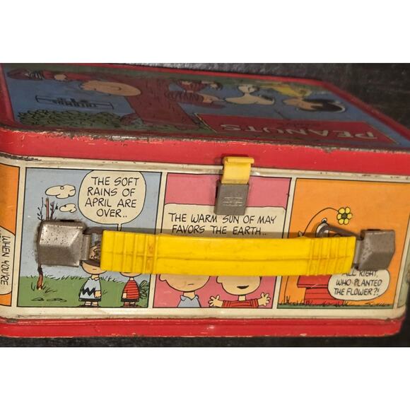 Vintage 1973 King Seeley Peanuts Lunch Box Snoopy Charlie Brown No Thermos - Picture 3 of 13